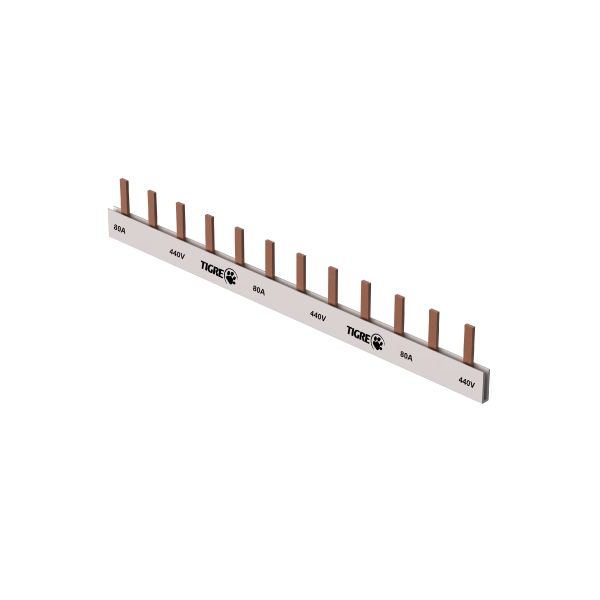 Barramento Mon 12lig Din 80a 440v Tigre - Ref.300006184