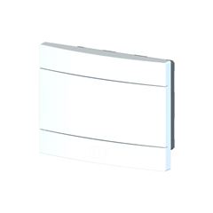 QUADRO DISTRIBUIÇÃO EMBUTIR 08 POLOS S/ BARRAMENTO BRANCO TAF - Ref.E05-1008EB