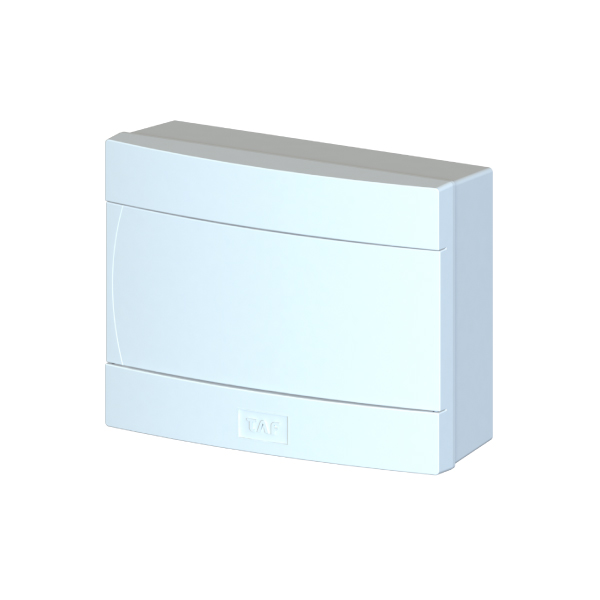 Quadro Distribuição Sobrepor 08 Polos S/ Barramento Branco Taf - Ref.E05-1008SB