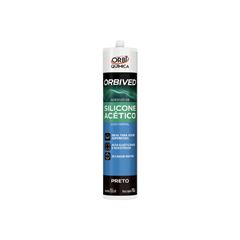 ADESIVO SILICONE USO GERAL PRETO 240G ORBI - Ref.17593