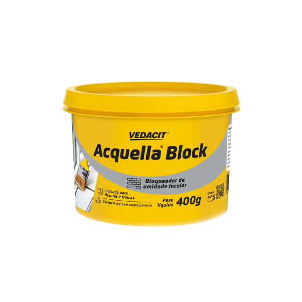 Impermeabilizante Bloqueador Umidade Incolor Acquella Block 400g Vedacit - Ref.148100