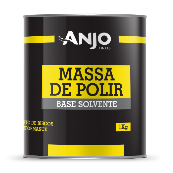 Massa Polir N2 Branca Base Solvente 1kg Anjo - Ref.1298-33
