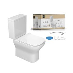 KIT COMPLETO BACIA+CAIXA+ACESSÓRIOS AXIS 3/6L BRANCO DECA - Ref.KP.470.SL.17