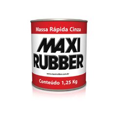 MASSA RAPIDA CINZA 1,25KG MAXI RUBBER