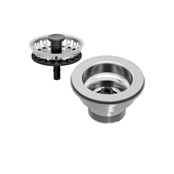 Válvula Metálica P/Pia Americana 3.1/2'' Cromada Econômica Tramontina - Ref.94510034