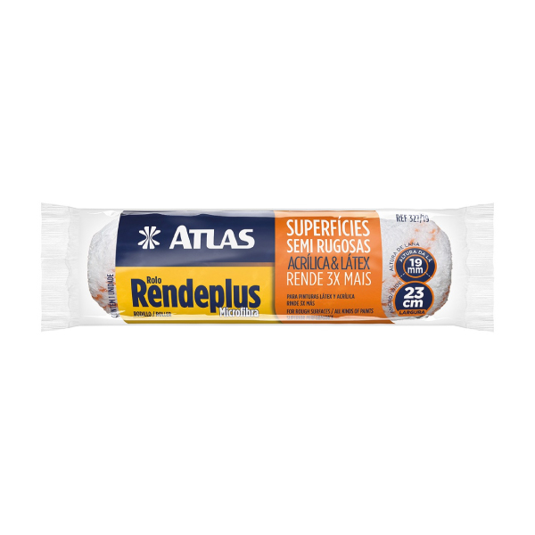 Rolo Lã 23cm RendePlus S/Cabo Atlas - Ref.327/19