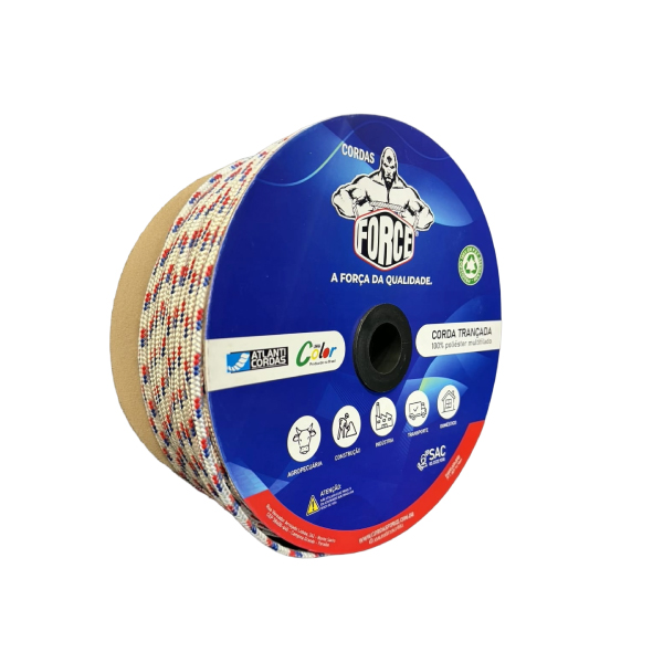 Corda Trançada PP 06mm 150m Colorida Force - Ref.5423