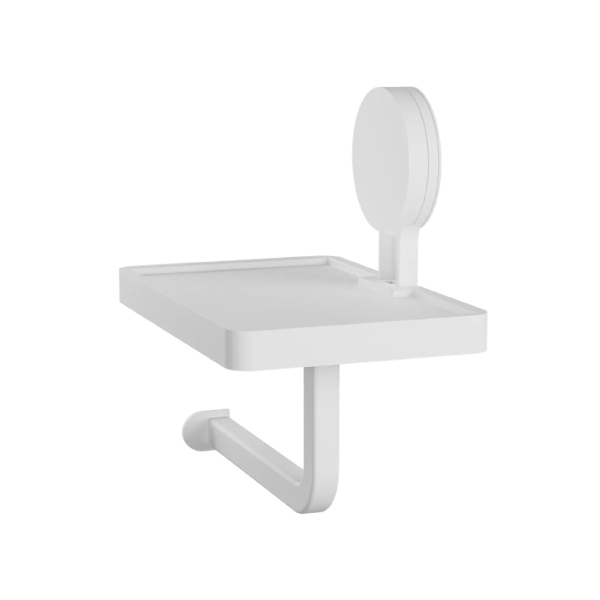 Papeleira Autoadesivo Branco C/ Suporte Astra - Ref.AD/PAPS*BR