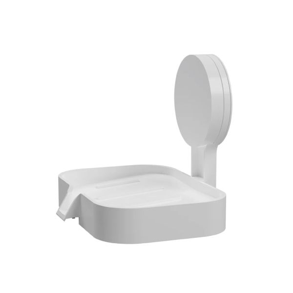 Saboneteira Parede Autoadesivo Branco Astra - Ref.AD/SAB*BR