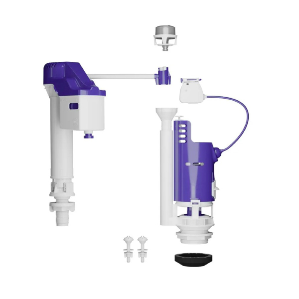 Mecanismo Universal Completo P/Caixa Acoplada Acionamento Cromado Astra - Ref.MDU3/R