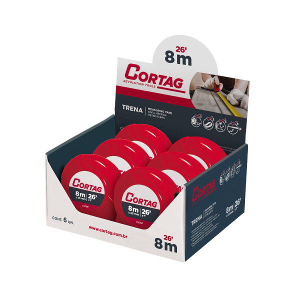 Trena Abs com Trava 8mx25mm Cortag - Ref.62246