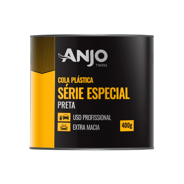 Cola / Massa Plástica Preta 400g Anjo - Ref.036720-08