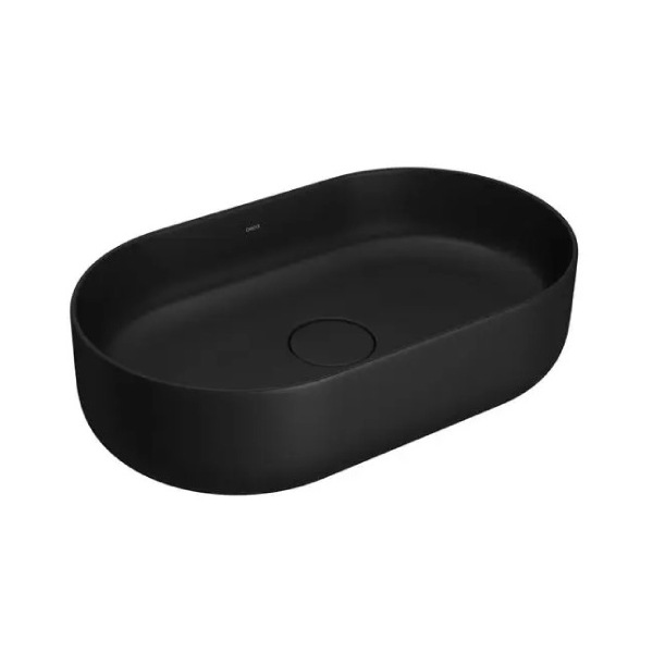 Cuba Apoio Oval Slim 50cm Ébano Fosco Deca - Ref.L.14050.94