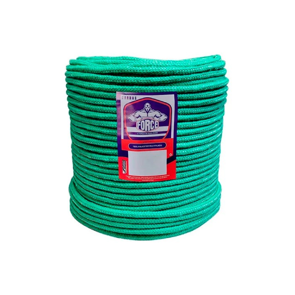 Corda Trançada Pet 10mm 165m Verde Force - Ref.445