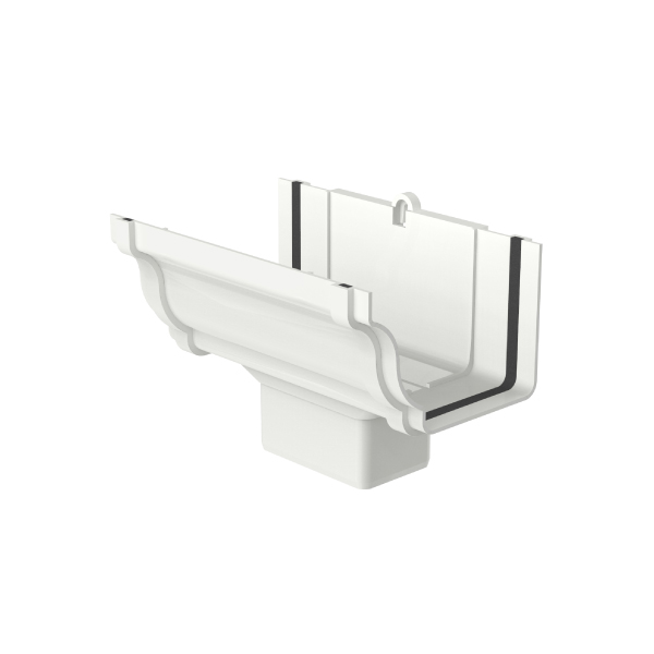 Bocal Retangular Aquapluv Style Branco Tigre - Ref.32029809