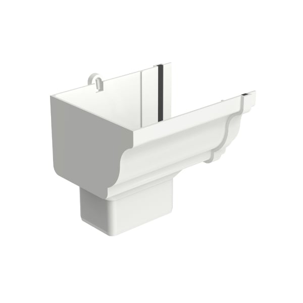 Bocal Retangular Esquerdo Aquapluv Style Branco Tigre - Ref.32029949