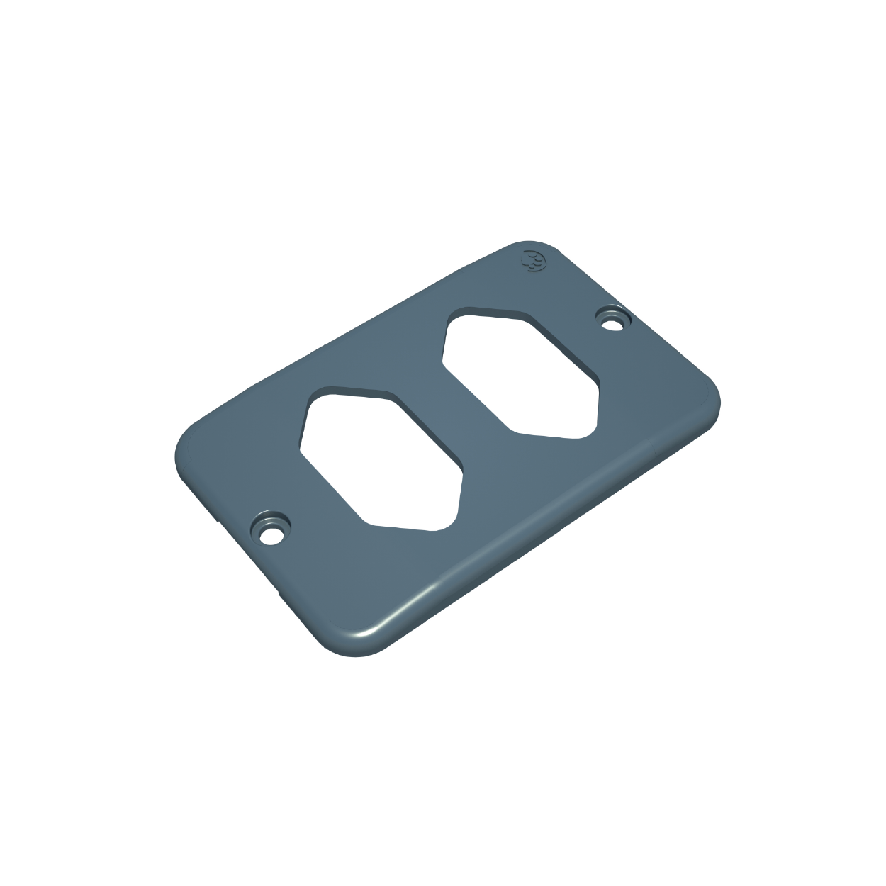 Tampa Tomada Dupla Horizontal Condulete Top Tigre - Ref.36005912