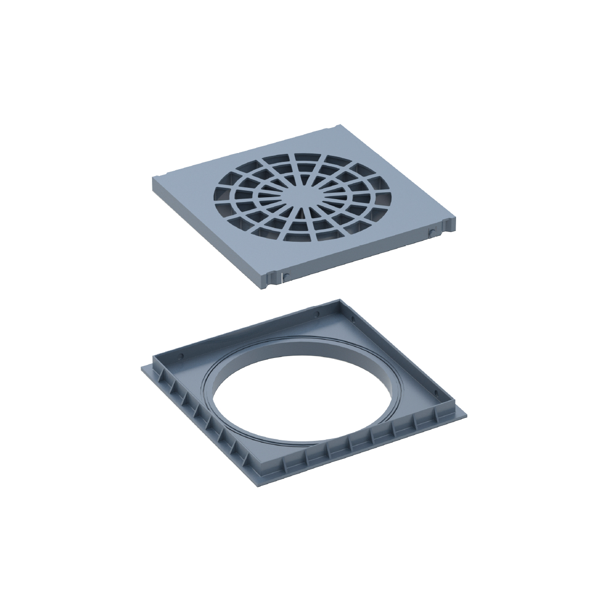 Grelha Caixa Areia 350Mm Cinza Tigre - Ref.27801374