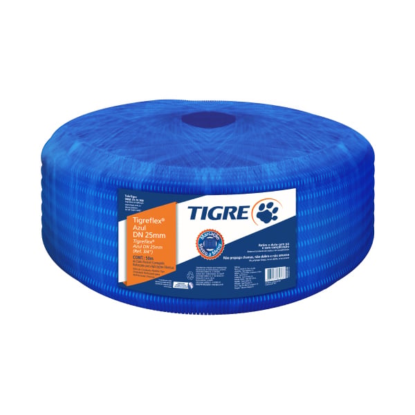 Mangueira Corrugada Azul 32Mm 1” 25M Tigre - Ref.100020134