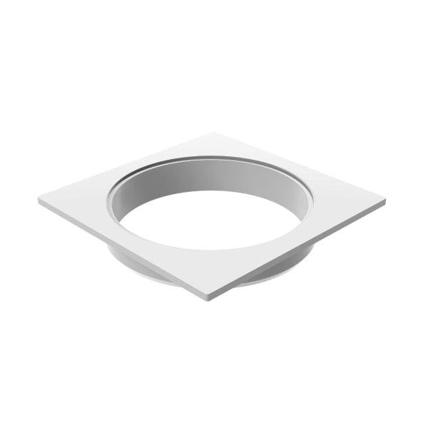 Porta Grelha Quadrado Branco Grelha Redonda 100Mm Tigre - Ref.27591167