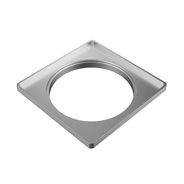 Porta Grelha Quadrado Prata Grelha Quadrada 100Mm Tigre - Ref.27611249