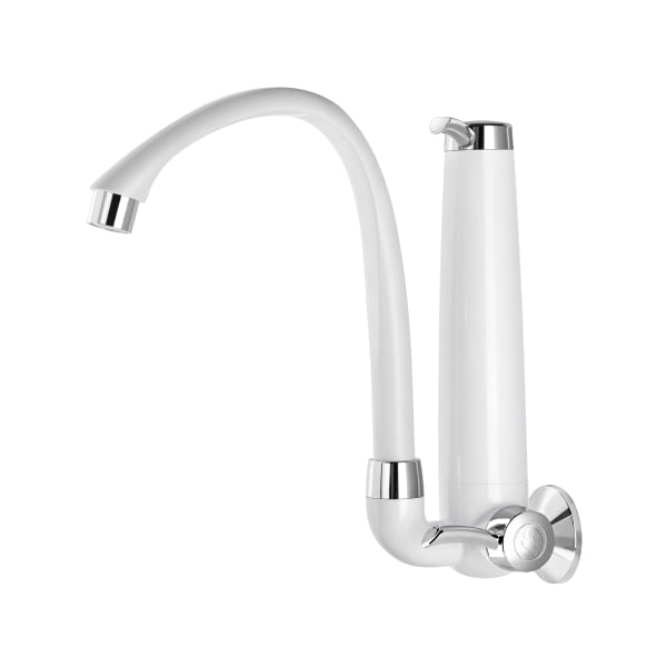 Torneira com Purificador Parede Branco Cromado Tigre - Ref.300000646