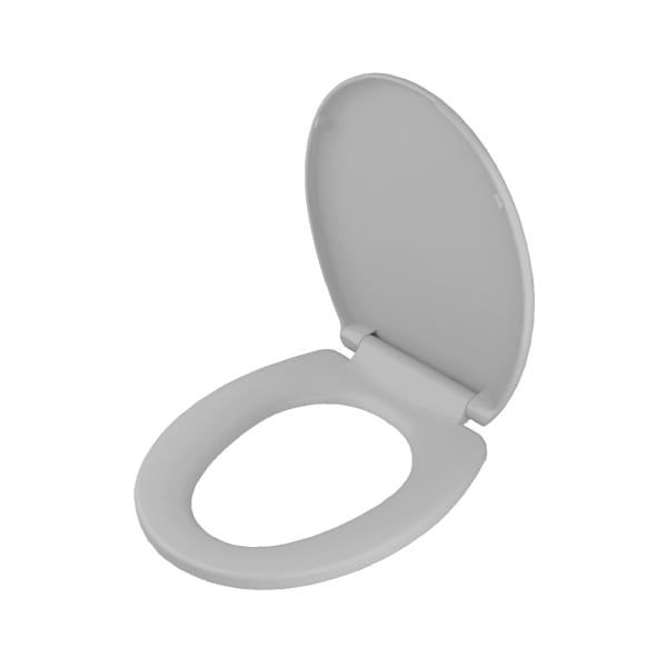 Assento Sanitário Pp Smart Oval Cinza Soft Close Tigre - Ref.300000319