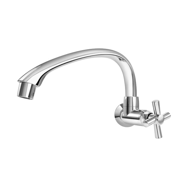 Torneira Cozinha Parede Bica Horizontal Cross Cromada Tigre - Ref.300000478