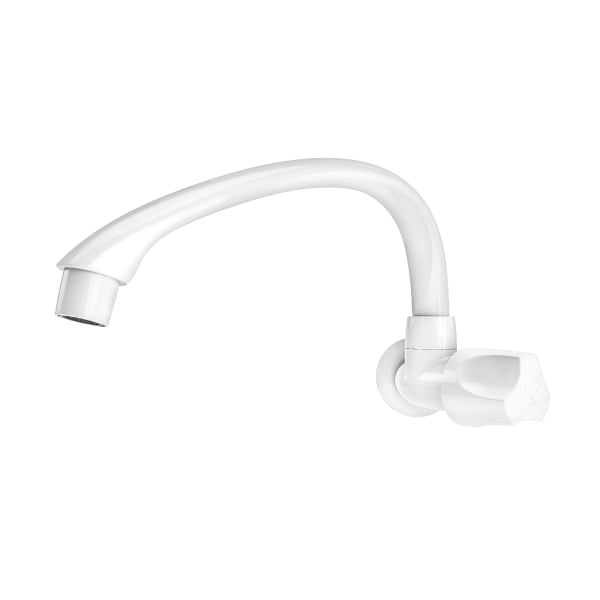 Torneira Cozinha Parede Bica Horizontal Orbe Branca Tigre - Ref.300000473