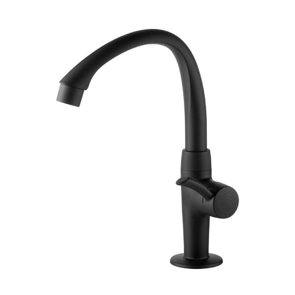 Torneira Lavatório Mesa Bica Alta Móvel Linea Preto Fosco Tigre - Ref.300005609