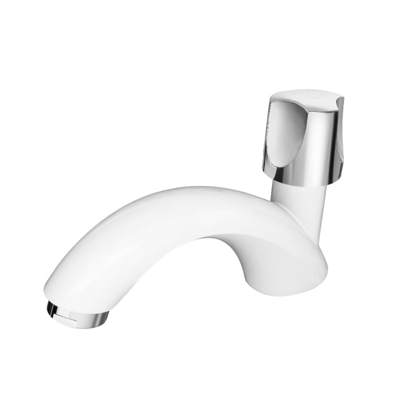 Torneira Lavatório Mesa Bica Baixa Orbe Branca Cromada Tigre - Ref.300000480