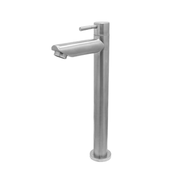 Torneira Lavatório Mesa Bica Alta Alavanca Inox Escovado Bognar - Ref.32847
