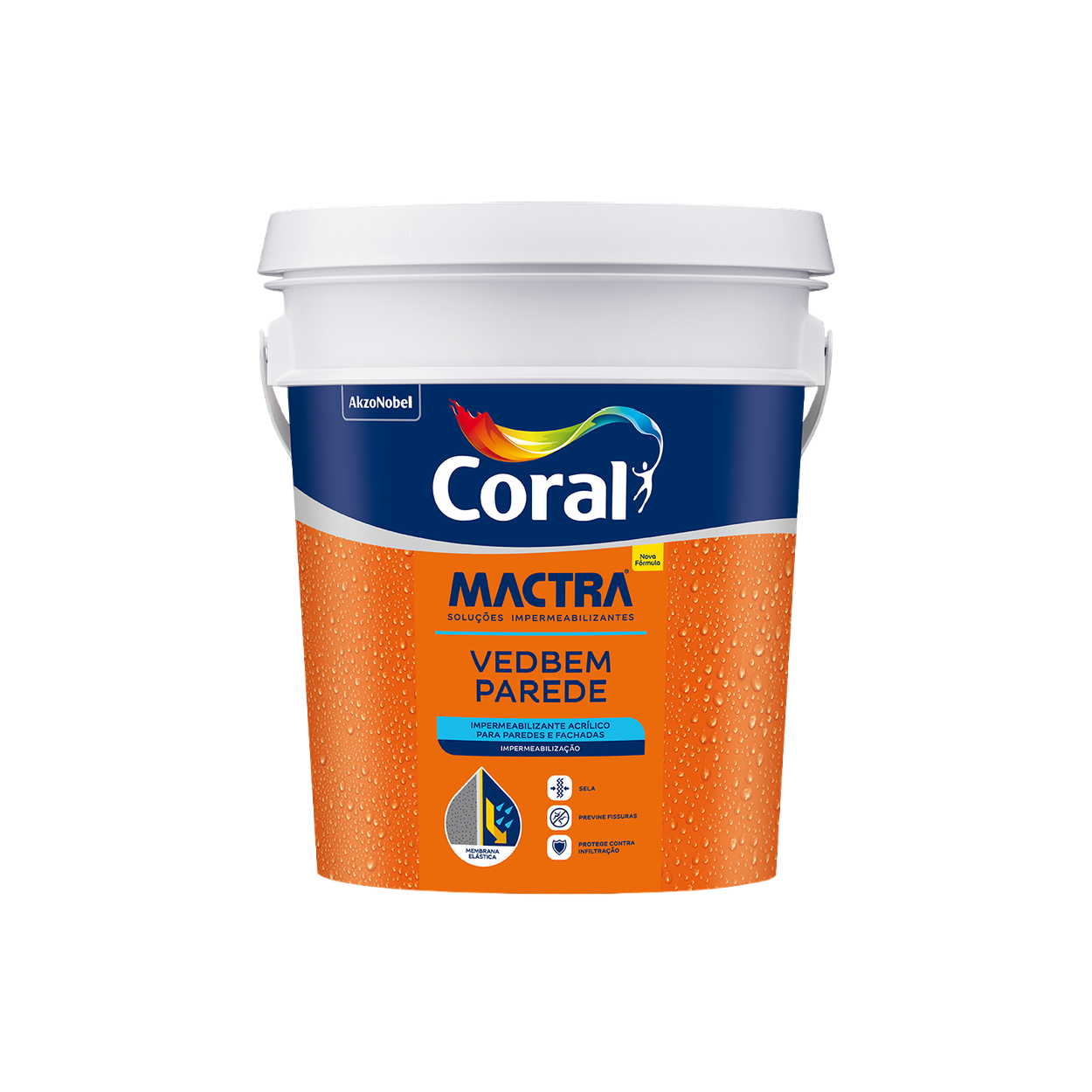 Tinta Impermeabilizante Parede Vedbem Branco 18kg Coral Mactra - Ref.9070588