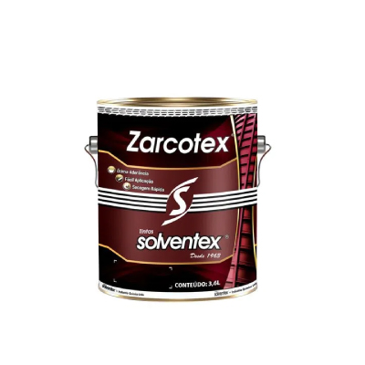 Zarcão 3,6l Zarcotex Oxido Metálico Vermelho Solventex - Ref.990GL