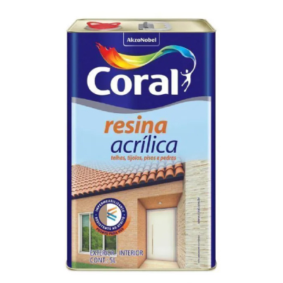 Resina Acrilica 5l Coral - Ref.5203028