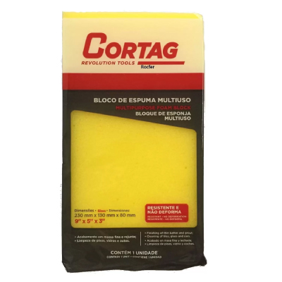 Bloco De Espuma 23x13x8cm Cortag - Ref.60950