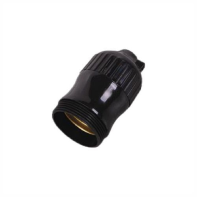 Bocal Nylon E27 S/Rabicho Preta C/25 Ilumi - Ref.1600S