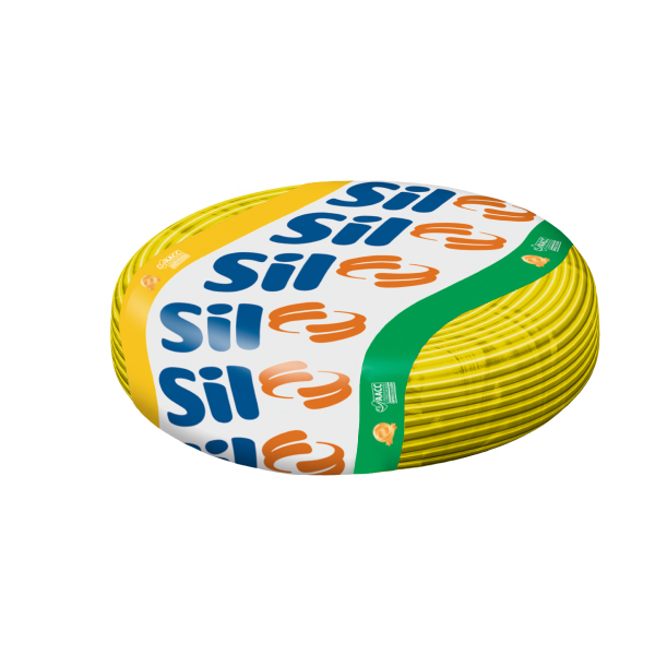 Cabo Flexível 750v 02,50mm 100m Amarelo Sil - Ref.00003.018.007.1.23