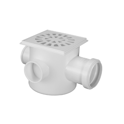 Caixa Sifonada Quadrada 3 Entradas Nº5 100x100x50 Krona - Ref.0904