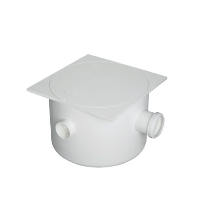 Caixa Sifonada Quadrada C/Tampa 3 Entradas Nº22 250x230x75 Krona - Ref.0925