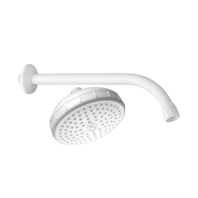 Chuveiro Plástico 4'' C/Haste S/Registro Krona - Ref.0750