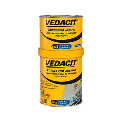 Adesivo Estrutural Compound Mf 1kg Vedacit - Ref.121809