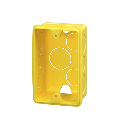 Caixa Luz Plastica 4x2 Amarela Krona - Ref.1265