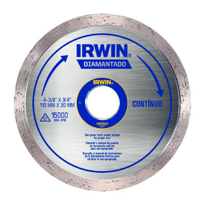 Disco Diamantado Liso 110x20mm  Irwin - Ref.IW13891