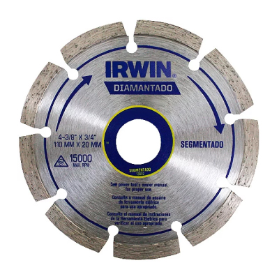 Disco Diamantado Segmenta 110x20mm Irwin - Ref.IW13892
