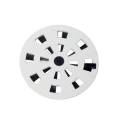 GRELHA ROTATIVA ANTI-INSETO BRANCA 9,7CM ASTRA - Ref.GRB1/AS