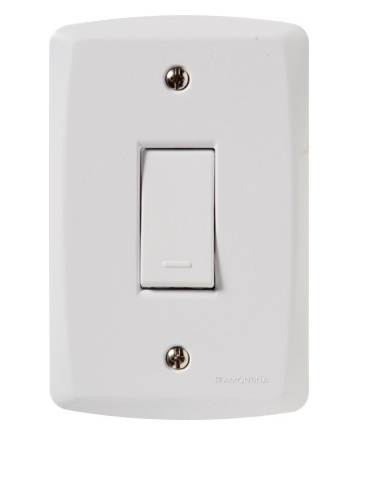 Interruptor Embutir 1 Tecla Lux2 Branca Tramontina - Ref.57145001