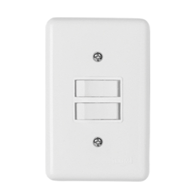 Interruptor Embutir 2teclas Branca Stylus Ilumi - Ref.2018