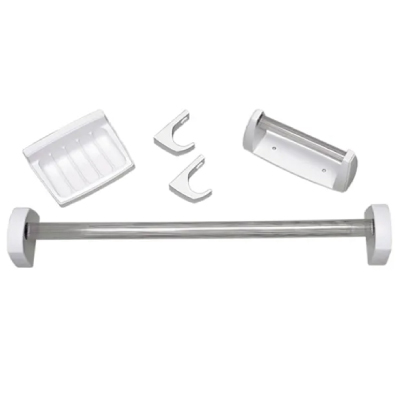 Kit Acessórios para Banheiro Branco 5peças Astra - Ref.KB2*BR1