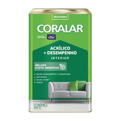 TINTA FOSCO CORALAR ACRILICO MAIS DESEMPENHO 18L PEROLA - Ref.5202283